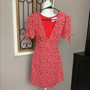 Red & White Women's Dress